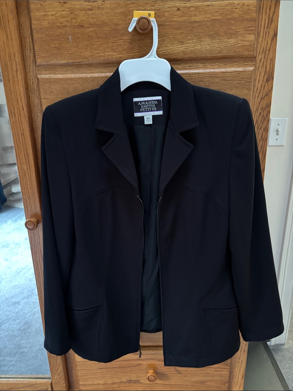 Amanda Smith Black Petite Blazer Jacket